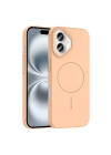 Apple iPhone 16 Kılıf M-safe Şarj Özellikli Zore Ruby Sert Kapak