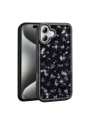 Apple iPhone 16 Kılıf Taşlı ve Simli Tasarım Zore Azra Kapak