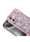 Apple iPhone 16 Kılıf Taşlı ve Simli Tasarım Zore Azra Kapak