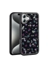Apple iPhone 16 Kılıf Taşlı ve Simli Tasarım Zore Azra Kapak