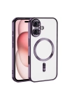 Apple iPhone 16 Plus Kılıf Kamera Korumalı M-safe Wireless Şarj Özellikli Zore Demre Kapak