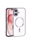 Apple iPhone 16 Plus Kılıf Kamera Korumalı M-safe Wireless Şarj Özellikli Zore Demre Kapak