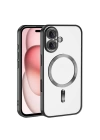 Apple iPhone 16 Plus Kılıf Kamera Korumalı M-safe Wireless Şarj Özellikli Zore Demre Kapak