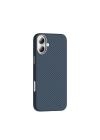 Apple iPhone 16 Plus Kılıf M-safe Şarj Özellikli Karbon Fiber Görünümlü Zore Gros Kapak