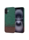 Apple iPhone 16 Plus Kılıf M-safe Şarj Özellikli Karbon Fiber Görünümlü Zore Nekst Kapak
