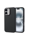 Apple iPhone 16 Plus Kılıf M-safe Şarj Özellikli Karbon Fiber Görünümlü Zore Troy Kapak
