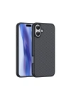 Apple iPhone 16 Plus Kılıf M-safe Şarj Özellikli Karbon Fiber Tasarımlı Zore Elnino Kapak