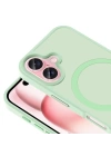 Apple iPhone 16 Plus Kılıf M-safe Şarj Özellikli Mat Arka Yüzey Zore Sio Kapak