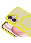 Apple iPhone 16 Plus Kılıf M-safe Şarj Özellikli Mat Arka Yüzey Zore Sio Kapak