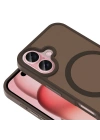 Apple iPhone 16 Plus Kılıf M-safe Şarj Özellikli Mat Arka Yüzey Zore Sio Kapak