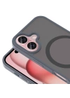 Apple iPhone 16 Plus Kılıf M-safe Şarj Özellikli Mat Arka Yüzey Zore Sio Kapak