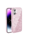 Apple iPhone 16 Plus Kılıf M-safe Şarj Özellikli Parlayan Simli Zore Okso Kapak