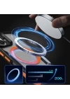 Apple iPhone 16 Plus Kılıf M-safe Şarj Özellikli Renkli Kenar Airbag Şeritli Zore Lamer Kapak