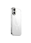 Apple iPhone 16 Plus Kılıf M-safe Şarj Özellikli Şeffaf Cam Arka Yüzey Zore G-Glass Kapak