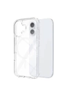 Apple iPhone 16 Plus Kılıf M-safe Şarj Özellikli Şeffaf Sert PC Zore Embos Kapak