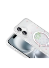 Apple iPhone 16 Plus Kılıf M-Safe Şarj Özellikli Şeffaf Zore Folk Sert Kapak