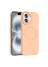 Apple iPhone 16 Plus Kılıf M-safe Şarj Özellikli Zore Ruby Sert Kapak