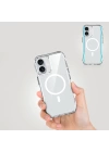 Apple iPhone 16 Plus Kılıf M-safe Şarj Özellikli Airbagli Şeffaf Zore İncek Kapak