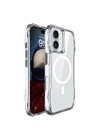 Apple iPhone 16 Plus Kılıf M-safe Şarj Özellikli Airbagli Şeffaf Zore İncek Kapak