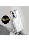 Apple iPhone 16 Plus Kılıf M-safe Şarj Özellikli Airbagli Şeffaf Zore İncek Kapak