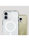 Apple iPhone 16 Plus Kılıf M-safe Şarj Özellikli Airbagli Şeffaf Zore İncek Kapak