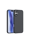 Apple iPhone 16 Plus Kılıf M-safe Şarj Özellikli Karbon Fiber Tasarımlı Zore Elnino Kapak