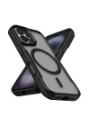 Apple iPhone 16 Plus Kılıf M-safe Şarj Özellikli Renkli Kenar Airbag Şeritli Zore Lamer Kapak