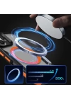 Apple iPhone 16 Plus Kılıf M-safe Şarj Özellikli Renkli Kenar Airbag Şeritli Zore Lamer Kapak