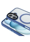 Apple iPhone 16 Plus Kılıf Mat Arka Yüzey Wireless Şarj Özellikli Zore Flet M-safe Kapak