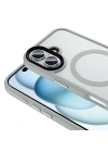 Apple iPhone 16 Plus Kılıf Mat Arka Yüzey Wireless Şarj Özellikli Zore Flet M-safe Kapak