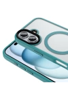 Apple iPhone 16 Plus Kılıf Mat Arka Yüzey Wireless Şarj Özellikli Zore Flet M-safe Kapak