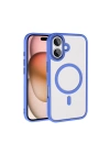 Apple iPhone 16 Plus Kılıf Wireless Şarj Özellikli Zore Krom M-safe Silikon Kapak