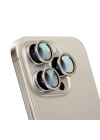 Apple iPhone 16 Pro CaseWorld Alloy Serisi Oleofobik Anti Reflective Kamera Lens Koruyucu