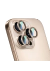 Apple iPhone 16 Pro CaseWorld Alloy Serisi Oleofobik Anti Reflective Kamera Lens Koruyucu