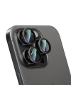 Apple iPhone 16 Pro CaseWorld Alloy Two-Color Serisi Lens Koruyucu