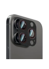 Apple iPhone 16 Pro CaseWorld Karbon Fiber Serisi Anti Reflective Ultra Clear Full Kamera Lens Koruyucu