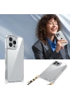 Apple iPhone 16 Pro Kılıf Airbagli Takılabilir Askı Aparatlı Zore Snap Silikon Kapak