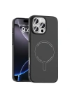 Apple iPhone 16 Pro Kılıf M-Safe Şarj Özellikli Kamera Korumalı Zore Elio Sert PC Kapak