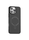 Apple iPhone 16 Pro Kılıf M-Safe Şarj Özellikli Kamera Korumalı Zore Elio Sert PC Kapak