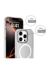 Apple iPhone 16 Pro Kılıf M-safe Şarj Özellikli Kamera Korumalı Zore Kripto Kapak