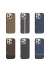 Apple iPhone 16 Pro Kılıf M-safe Şarj Özellikli Karbon Fiber Görünümlü Zore Gros Kapak