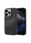 Apple iPhone 16 Pro Kılıf M-safe Şarj Özellikli Karbon Fiber Tasarımlı Zore Vave Kapak