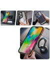 Apple iPhone 16 Pro Kılıf M-safe Şarj Özellikli Renkli Kenar Airbag Şeritli Zore Lamer Kapak