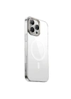 Apple iPhone 16 Pro Kılıf M-safe Şarj Özellikli Şeffaf Cam Arka Yüzey Zore G-Glass Kapak
