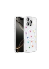 Apple iPhone 16 Pro Kılıf M-Safe Şarj Özellikli Şeffaf Zore Folk Sert Kapak