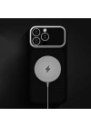 Apple iPhone 16 Pro Kılıf M-Safe Şarj Özellikli Zore Paris Nexel Sert PC Kapak