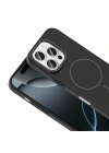 Apple iPhone 16 Pro Kılıf M-safe Şarj Özellikli Zore Ruby Sert Kapak