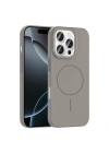 Apple iPhone 16 Pro Kılıf M-safe Şarj Özellikli Zore Ruby Sert Kapak