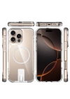 Apple iPhone 16 Pro Kılıf M-safe Şarj Özellikli Zore T-Max Standlı Kapak