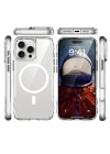 Apple iPhone 16 Pro Kılıf M-safe Şarj Özellikli Airbagli Şeffaf Zore İncek Kapak